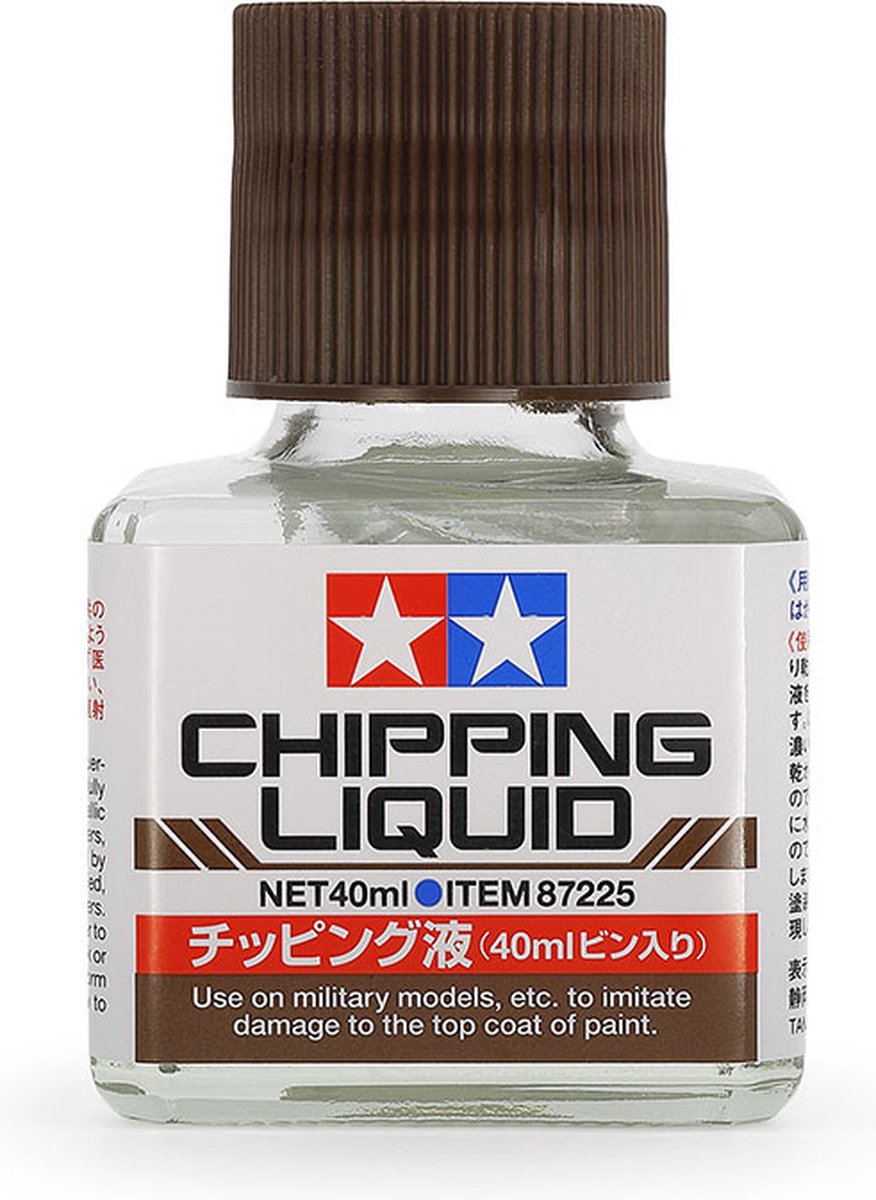 Tamiya Modelbouwdecoratie - 87225 Chipping Liquid - Potje - 40ml Effecten potje