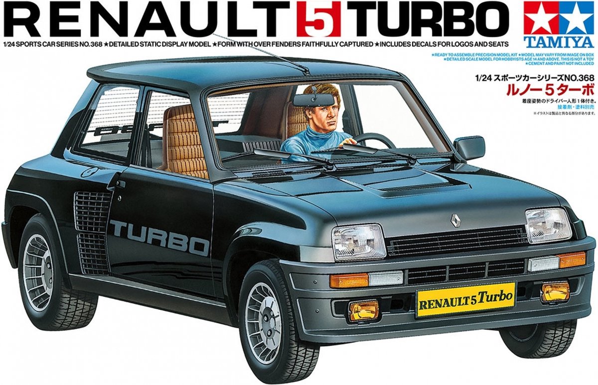 Tamiya Modelbouwpakket Auto - 24368 Renault 5 Turbo - Auto Plastic - 1:24 -