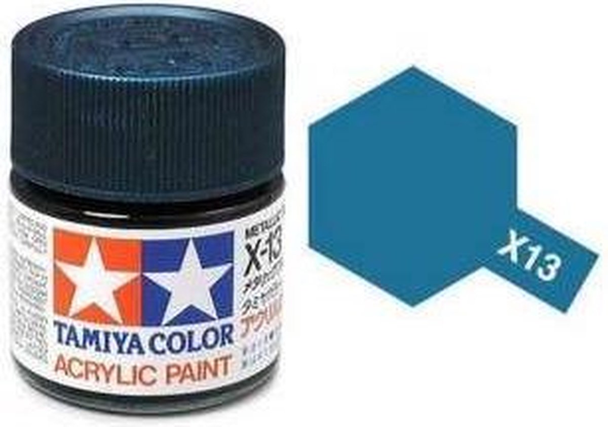 Tamiya X-13 Blue - Metallic - Gloss - Acryl - 23ml Verf potje