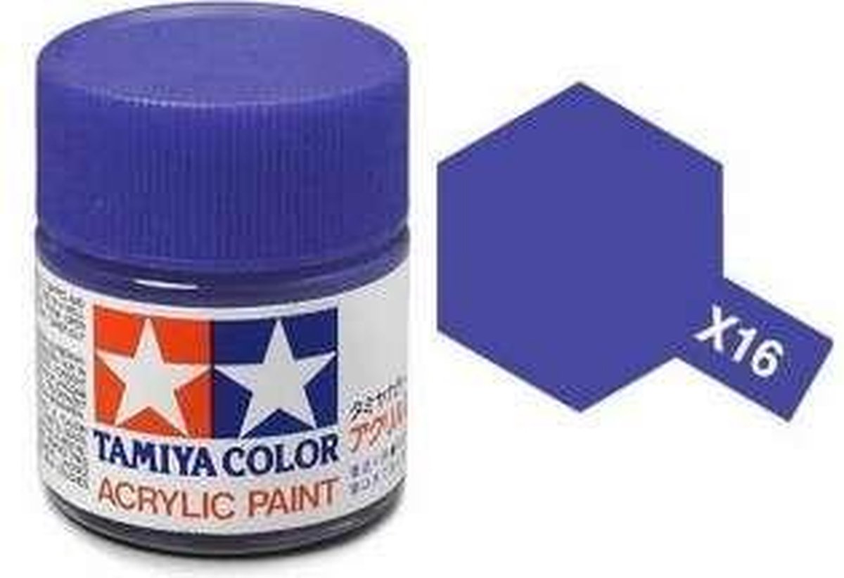 Tamiya X-16 Purple Violet - Gloss - Acryl - 23ml Verf potje