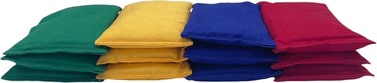 Pittenzak Katoen 13x10cm Set Van 12 In 4 kleuren