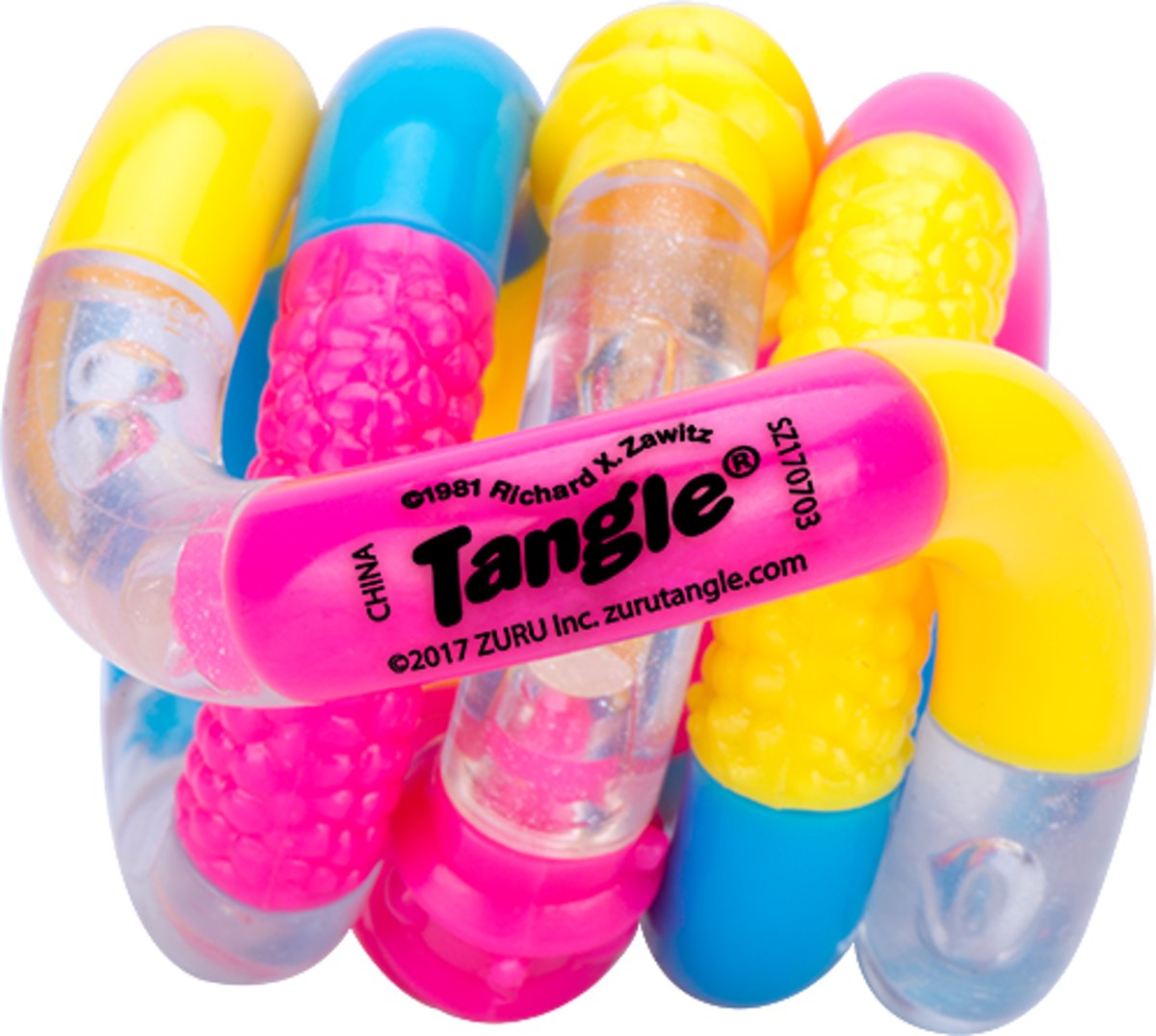 Tangle Crazy Junior (ZURU) - roze geel blauw