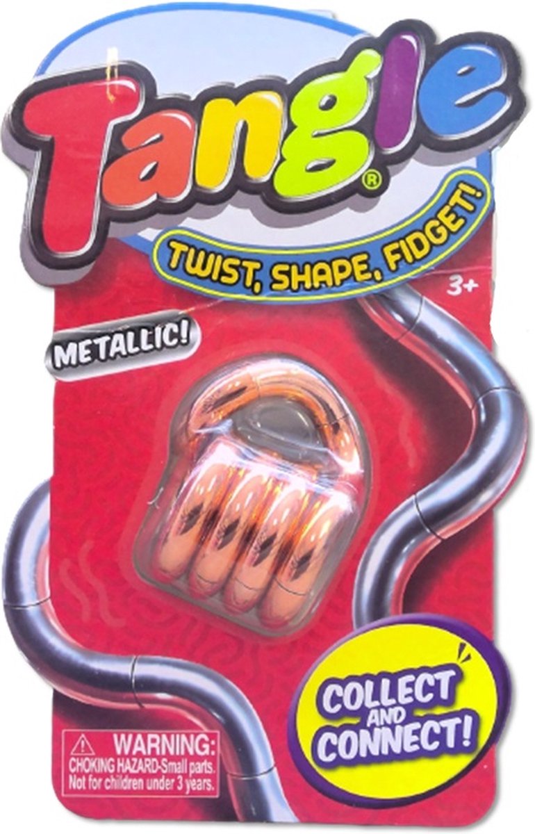 Tangle Metallic Brons - Fidget Toy - Voor de hand - Friemel speelgoed