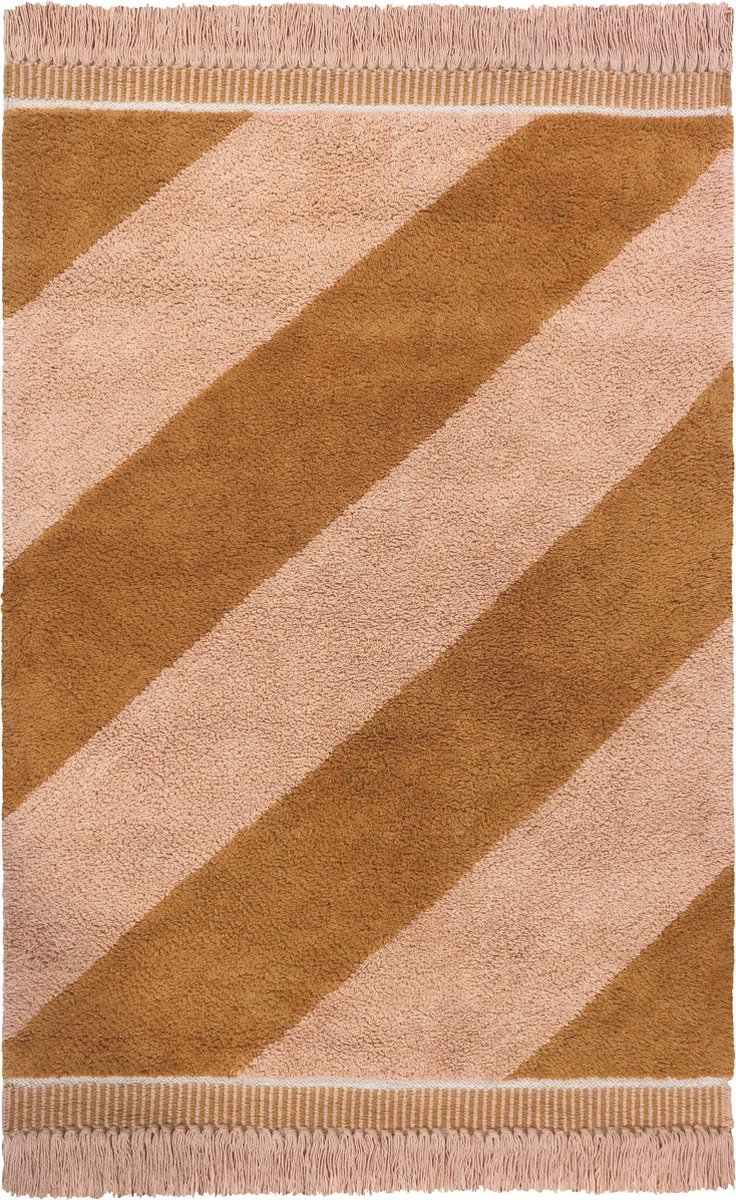 Tapis Petit Vloerkleed Tim pink ocher - 130 x 90 cm