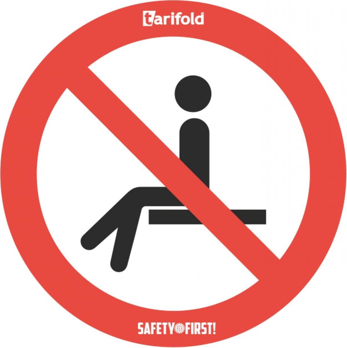 Sticker Verboden plaats te nemen