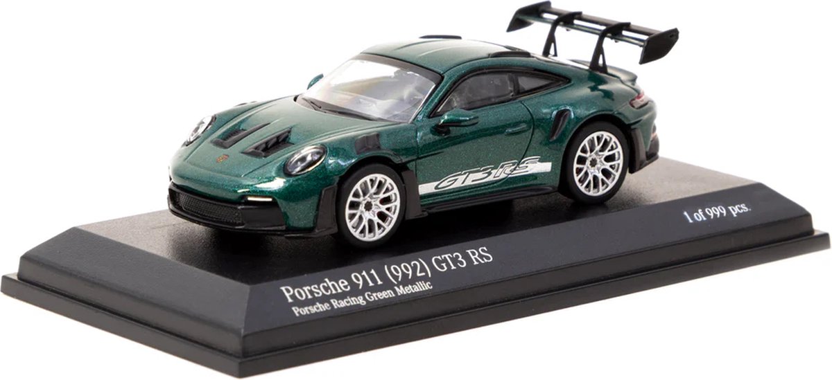 Tarmac Works x Minichamps Porsche 911 (992) GT3 RS (Green) 1:64