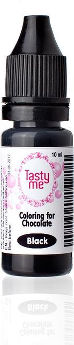 Chocolade Kleurstof zwart 10 ml. Kleurstof voeding