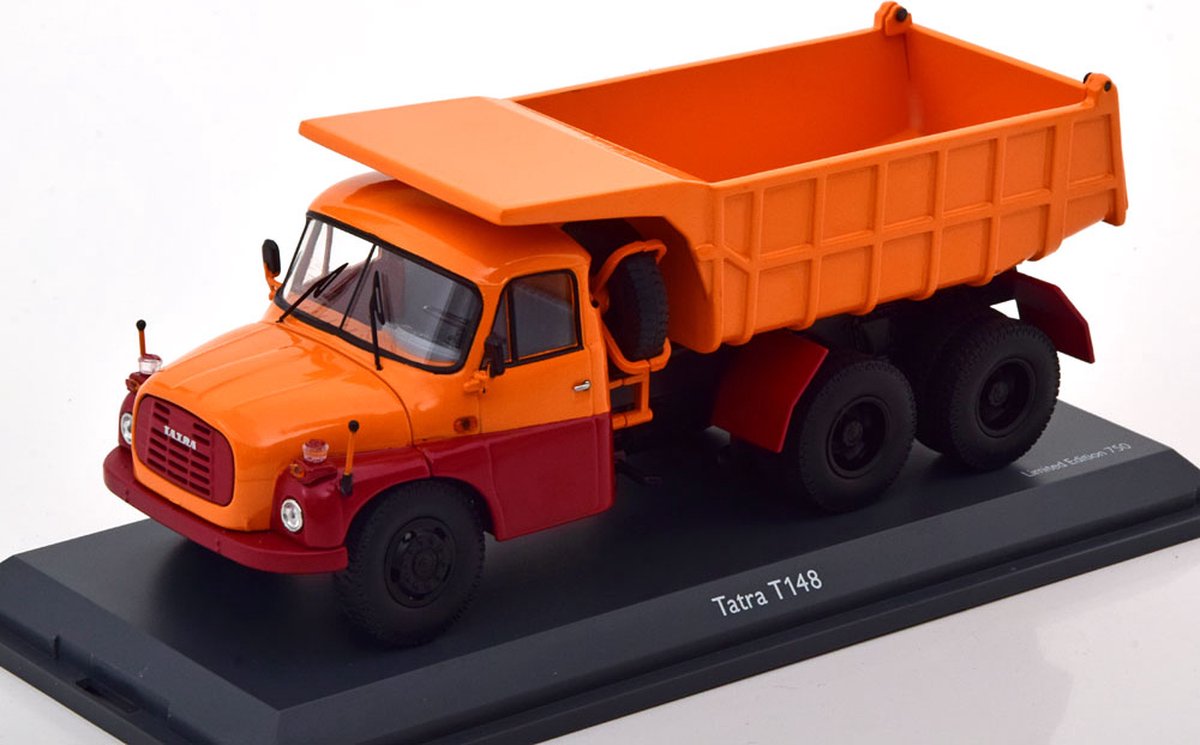 Tatra T148 Kiepwagen Oranje / Rood 1-43 Schuco Limited 750 Pieces