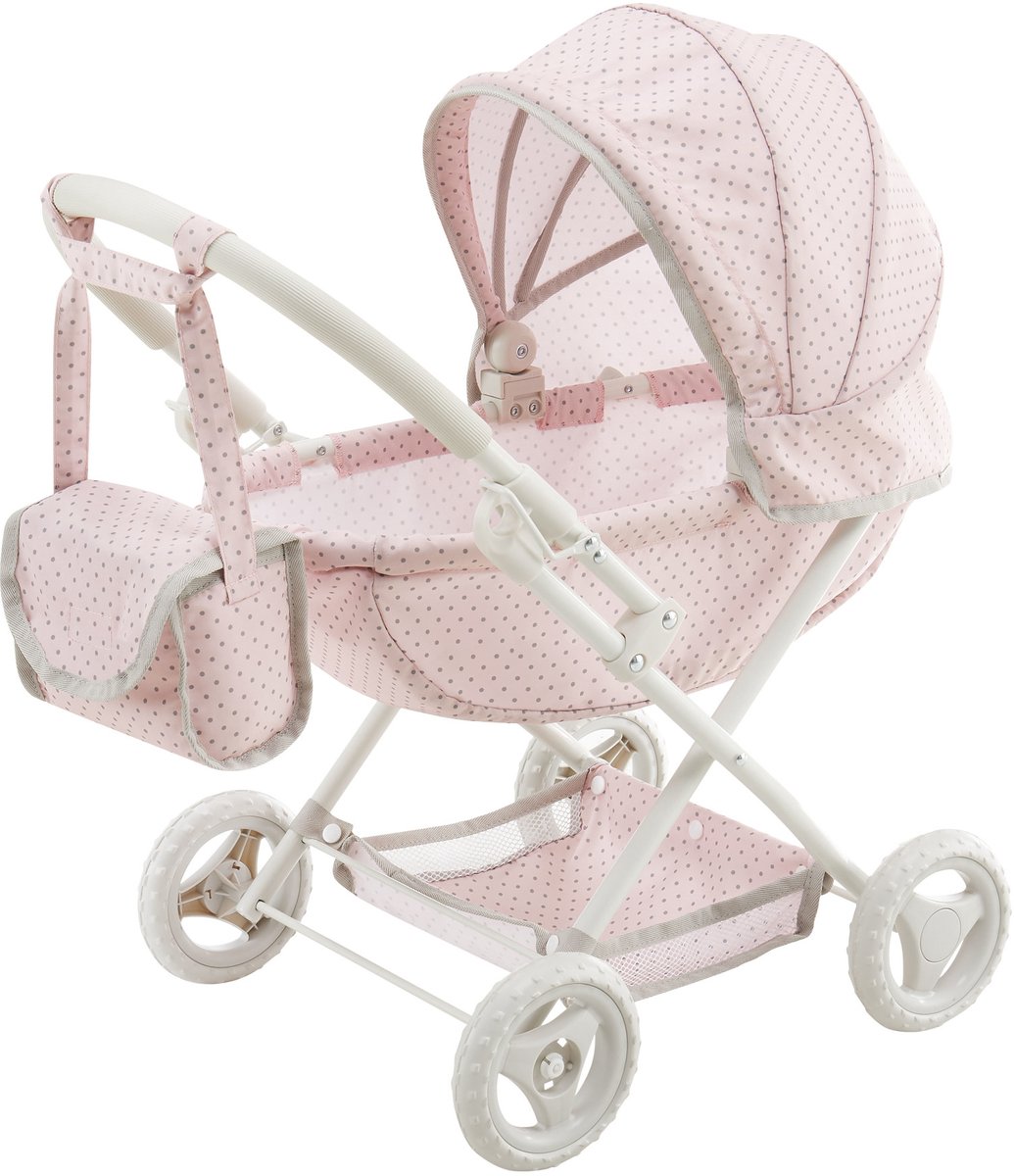  Babypop Kinderwagen - Polka Dot Prinses in Roze