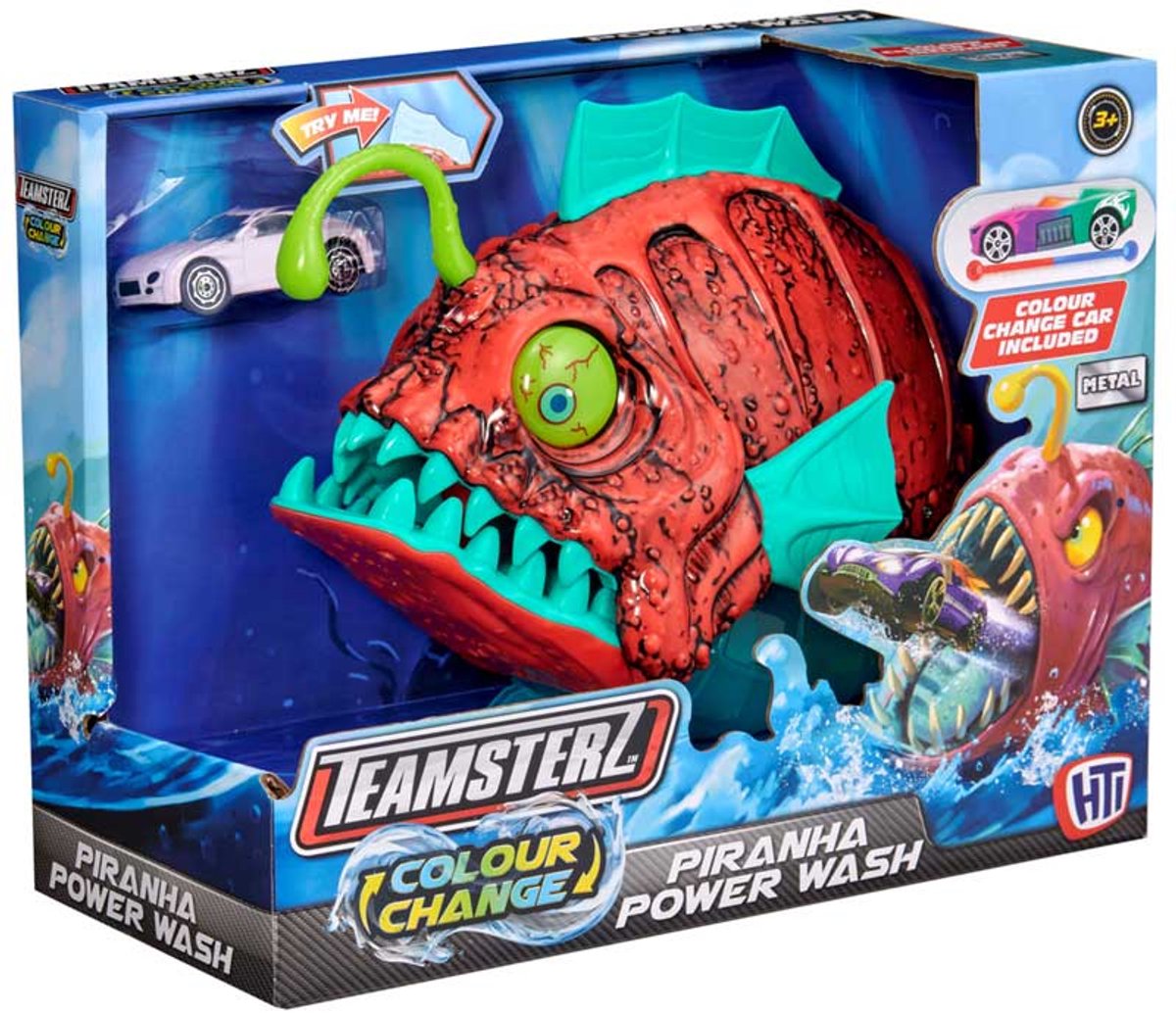 Teamsterz speelgoed auto kleurveranderende Piranha Power Playset.