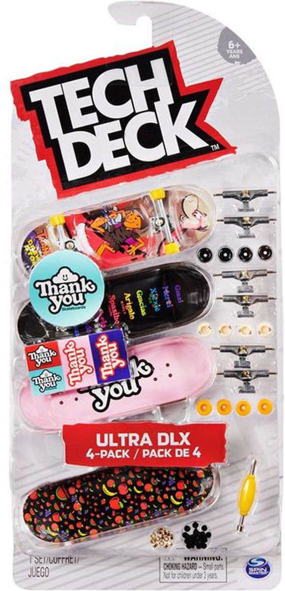 Tech Deck Vingerskateboard Thank You Junior 9,6 Cm 67-delig