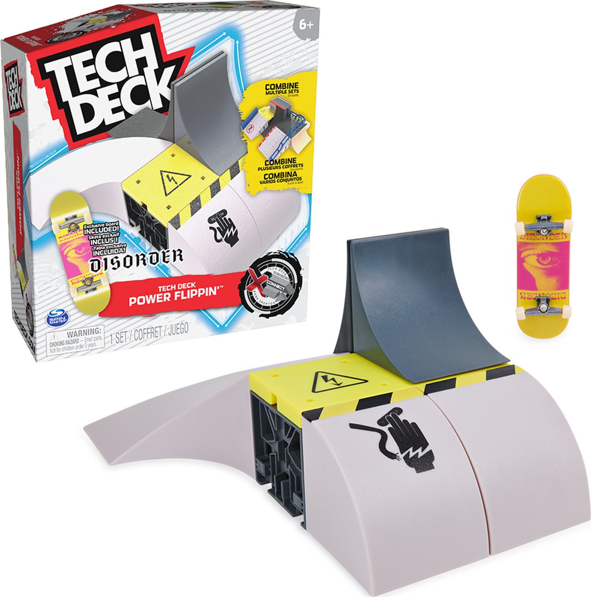 Tech Deck X-Connect - Power Flippin - Aanpasbare Ramp Set met Fingerboard