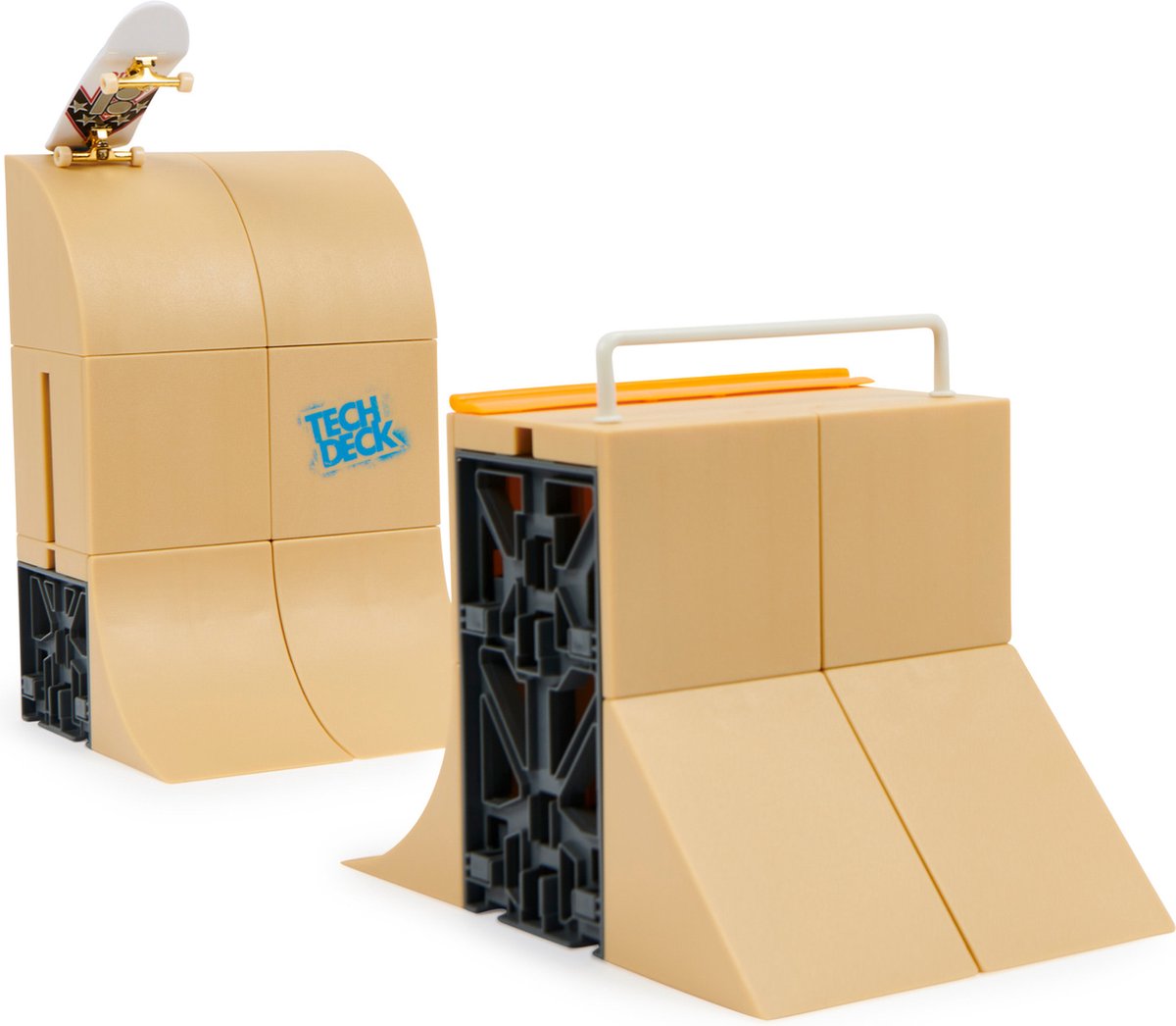 Tech Deck X-Connect Park Creator Danny Way Mega Half Pipe - Aanpasbare schansset met uniek Plan B-fingerboard