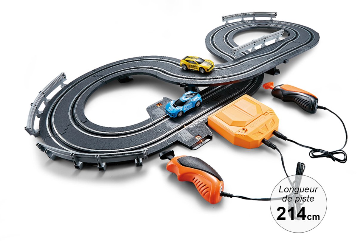 TechKidz, 214 cm racecircuit - Challenge-model, Zwart
