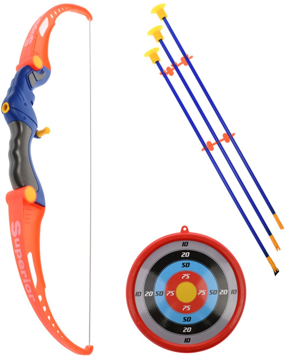 TechKidz, 3 in 1 boogschietset - Model Robin, Oranje