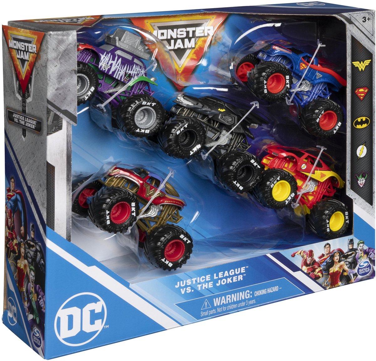 5-PAKKET GEGOTEN VOERTUIGEN 1:64 DC COMICS Monster Jam