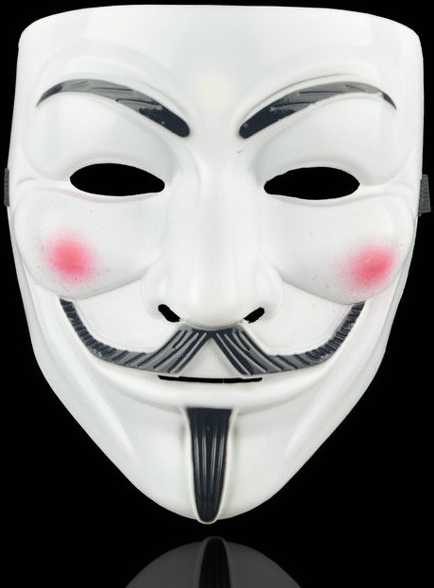 Anonymous Masker -  Vendetta Masker - Guy Fawkes Masker - Mask - Leuk voor Halloween - Verkleedpartijtje - 2 stuks