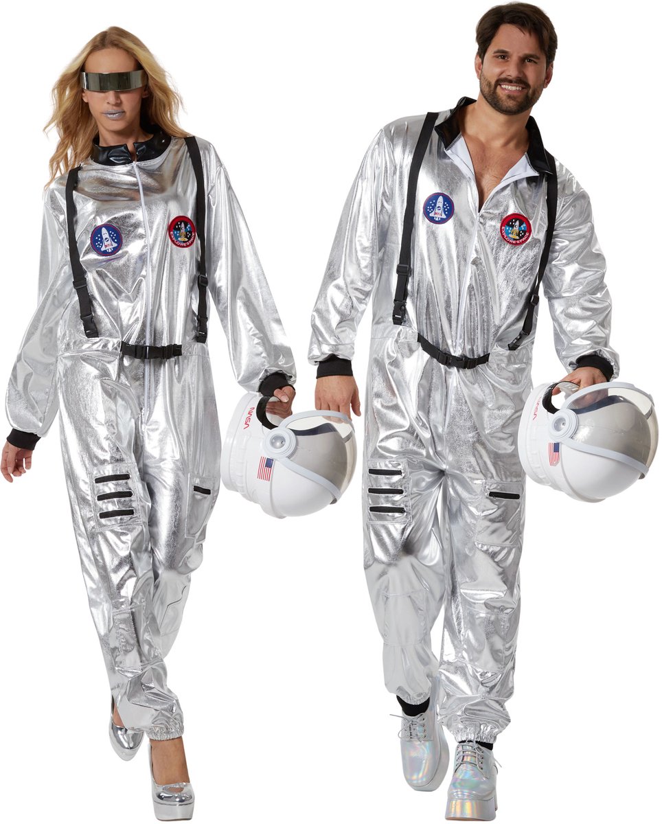 dressforfun - Austronaut Kostuum - L - Verkleedkleding carnaval - Halloween - Verkleden - Feestkleding - Carnavalskleding - Feest - Partykleding