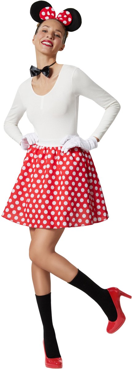 dressforfun - dameskostuum Minnie muis - L/XL - Verkleedkleding carnaval - Halloween - Verkleden - Feestkleding - Carnavalskleding - Feest - Partykleding
