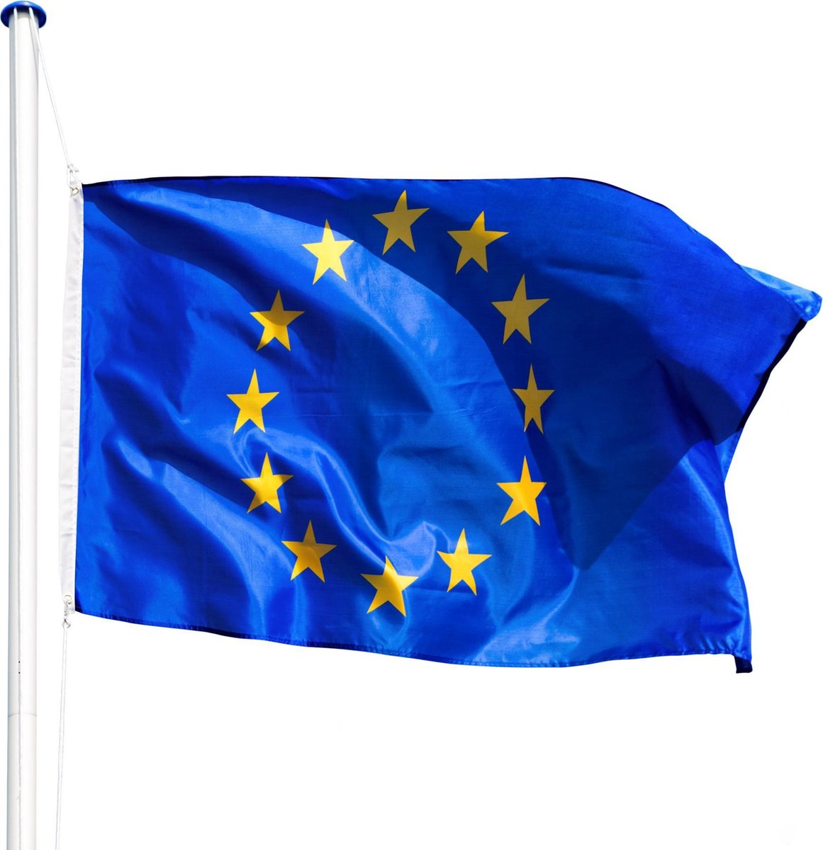 tectake -  Aluminium vlaggenmast Europa - 402859