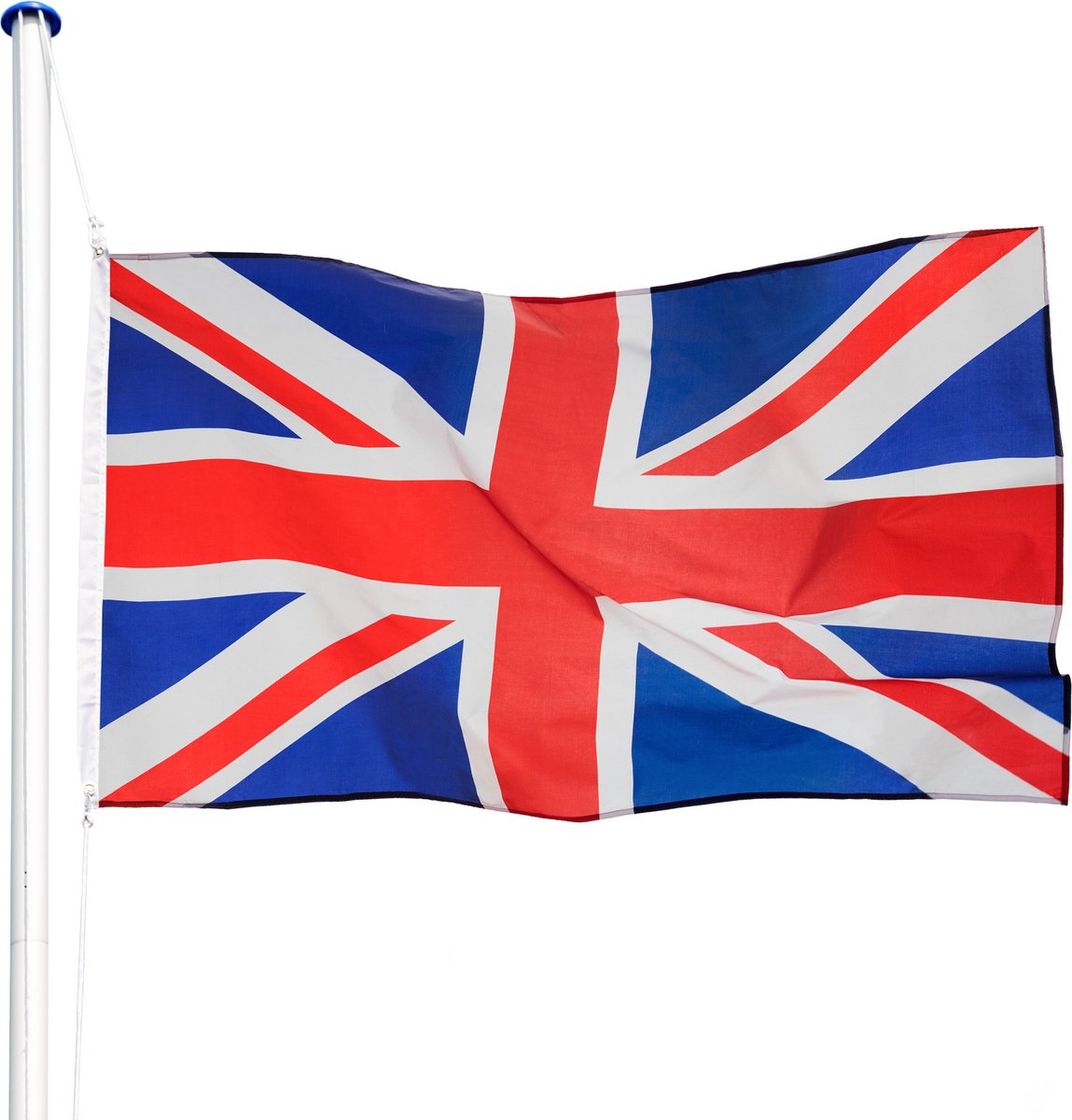 tectake - Aluminium vlaggenmast met vlag United Kingdom UK