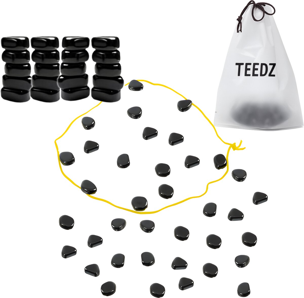Magnetisch Strategiespel – 30 Magnetische Stenen – Magnetisch schaakspel - Educatief Denkspel – Voor Kinderen & Volwassenen – Inclusief Touw & Opbergzakje- tafelschaak, schaak, magnetisch spel, magneten, feestspel, kinderspel