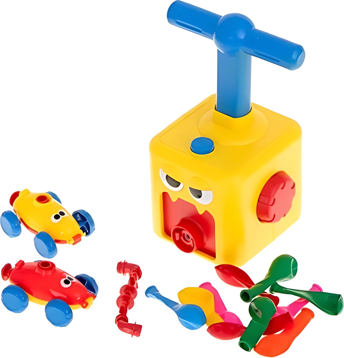 Teedz - Luchtkracht Ballonauto Set - Kinderen - Vanaf 3 jaar - Jongens - Meisjes - Educatief - Geen batterijen - Met ballonnen