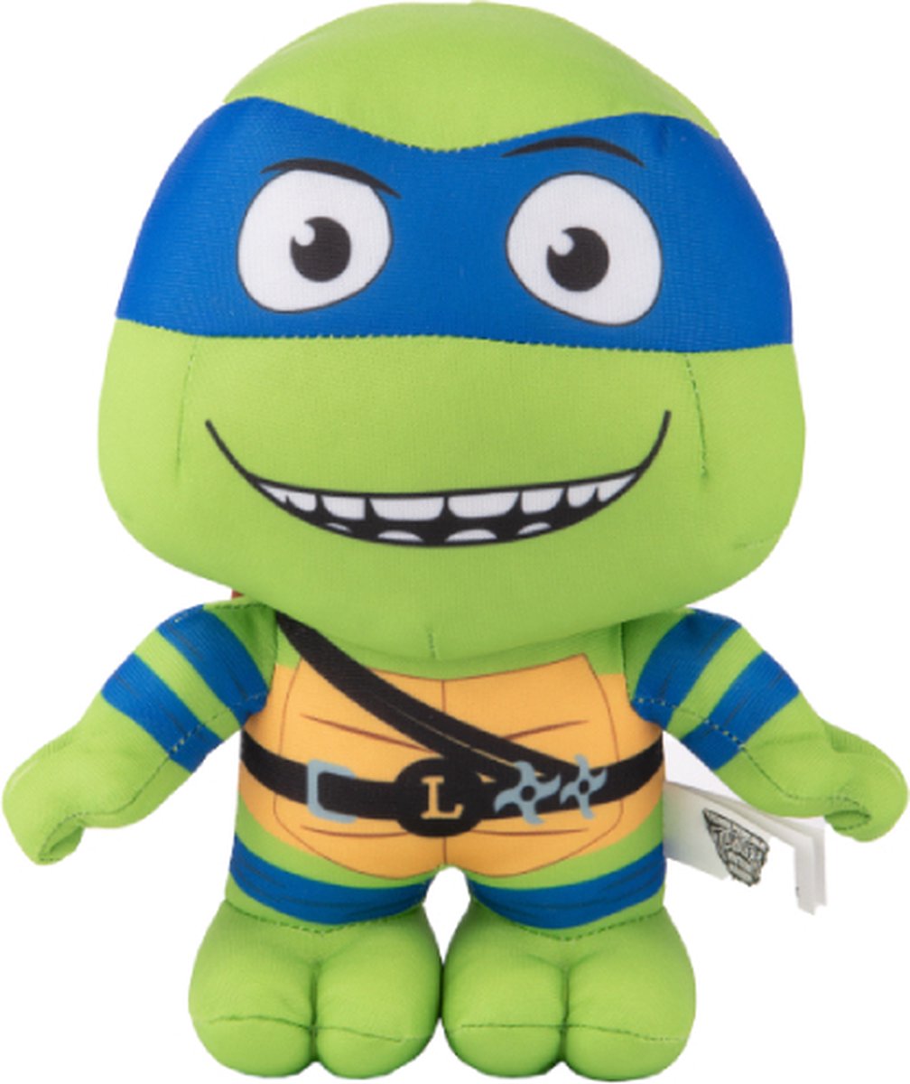 Leonardo (Blauw) Teenage Mutant Ninja Turtles Pluche Knuffel 25 cm - Speelgoed knuffels voor kinderen jongens meisjes - Michelangelo, Leonardo, Donatello, Raphael