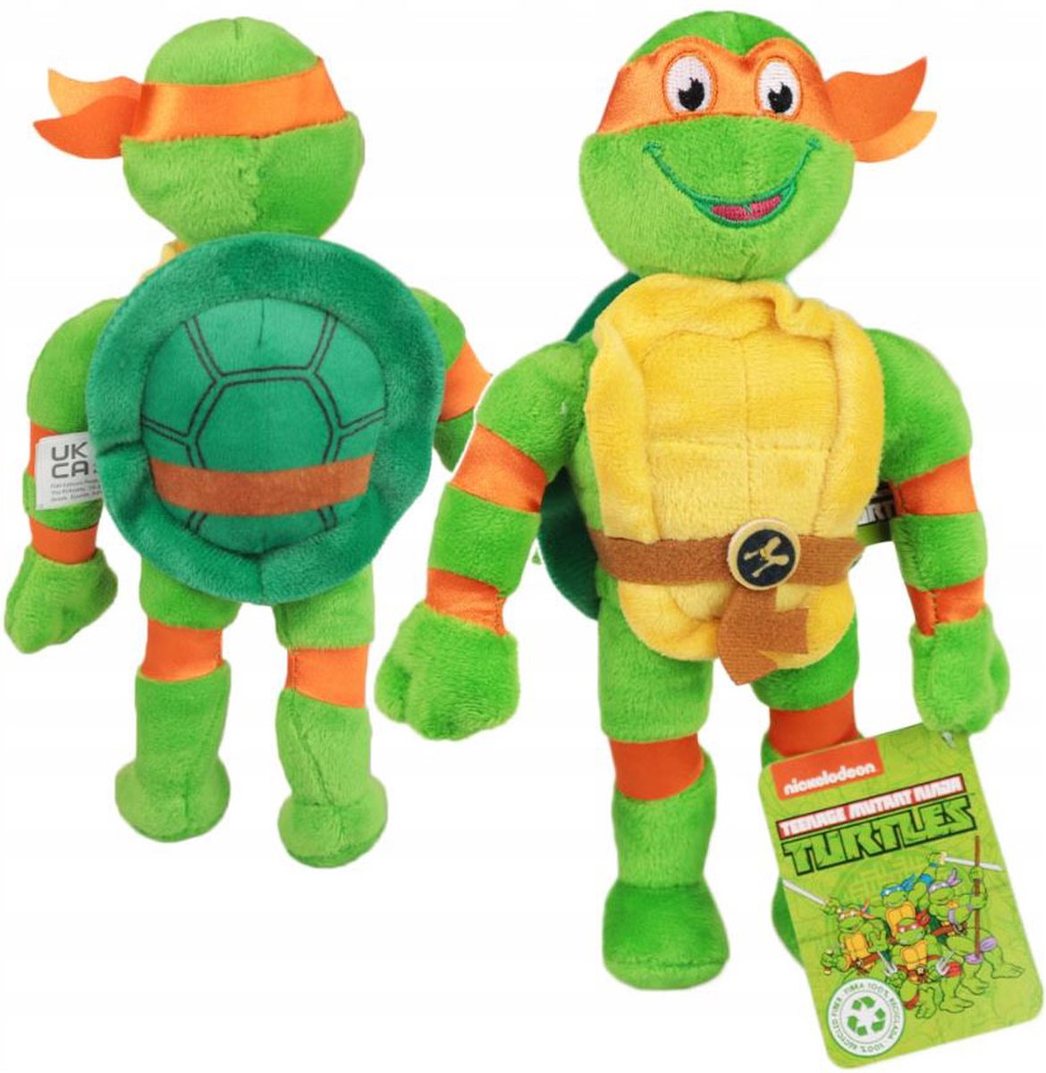 Teenage Mutant Ninja Turtles - Retro Knuffel Michelangelo 22 cm