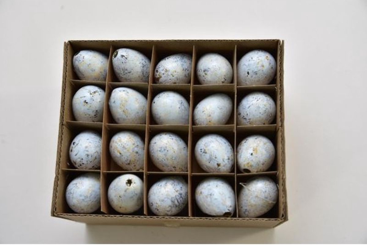 Paasartikelen - Kwarteleieren Lichtblauw - 60 Stuks