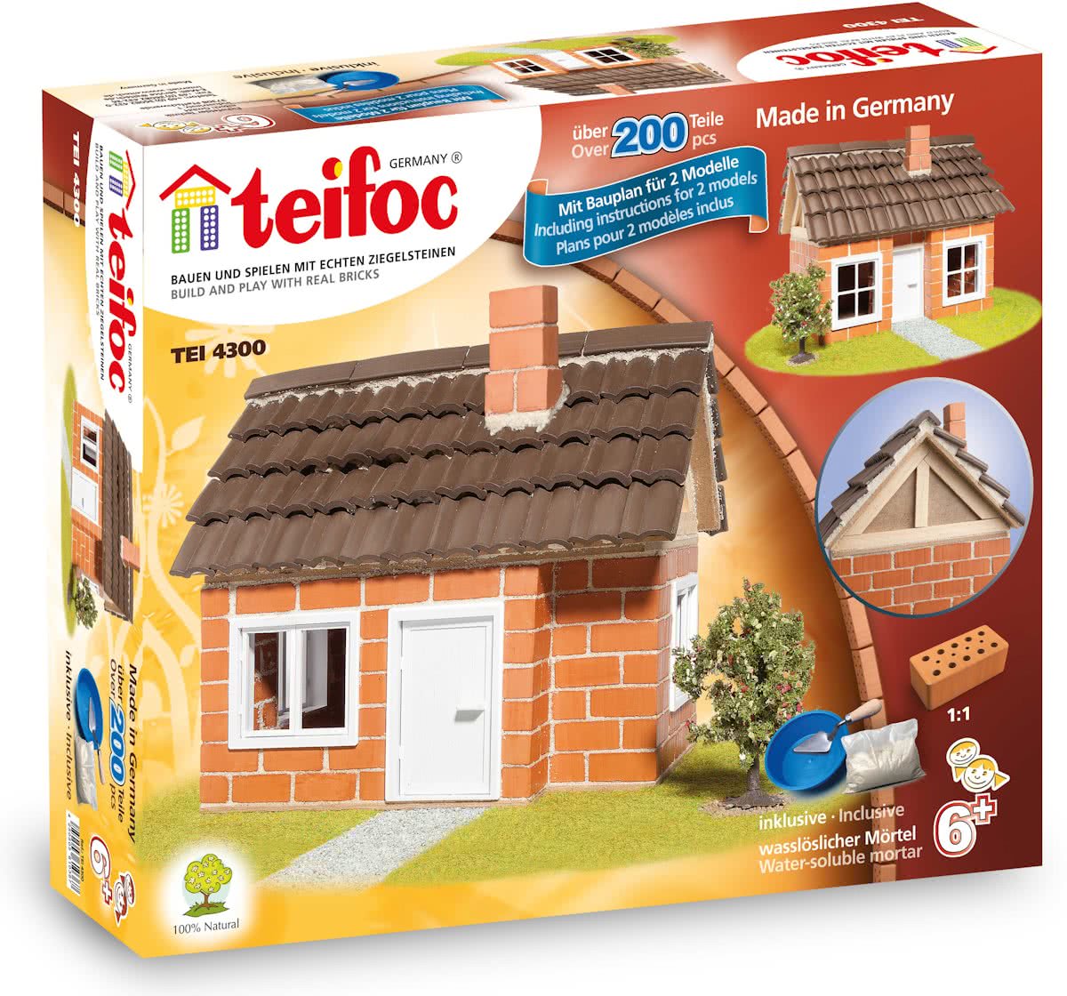 Teifoc Bouwdoos - Huis met Houten Dakpannen
