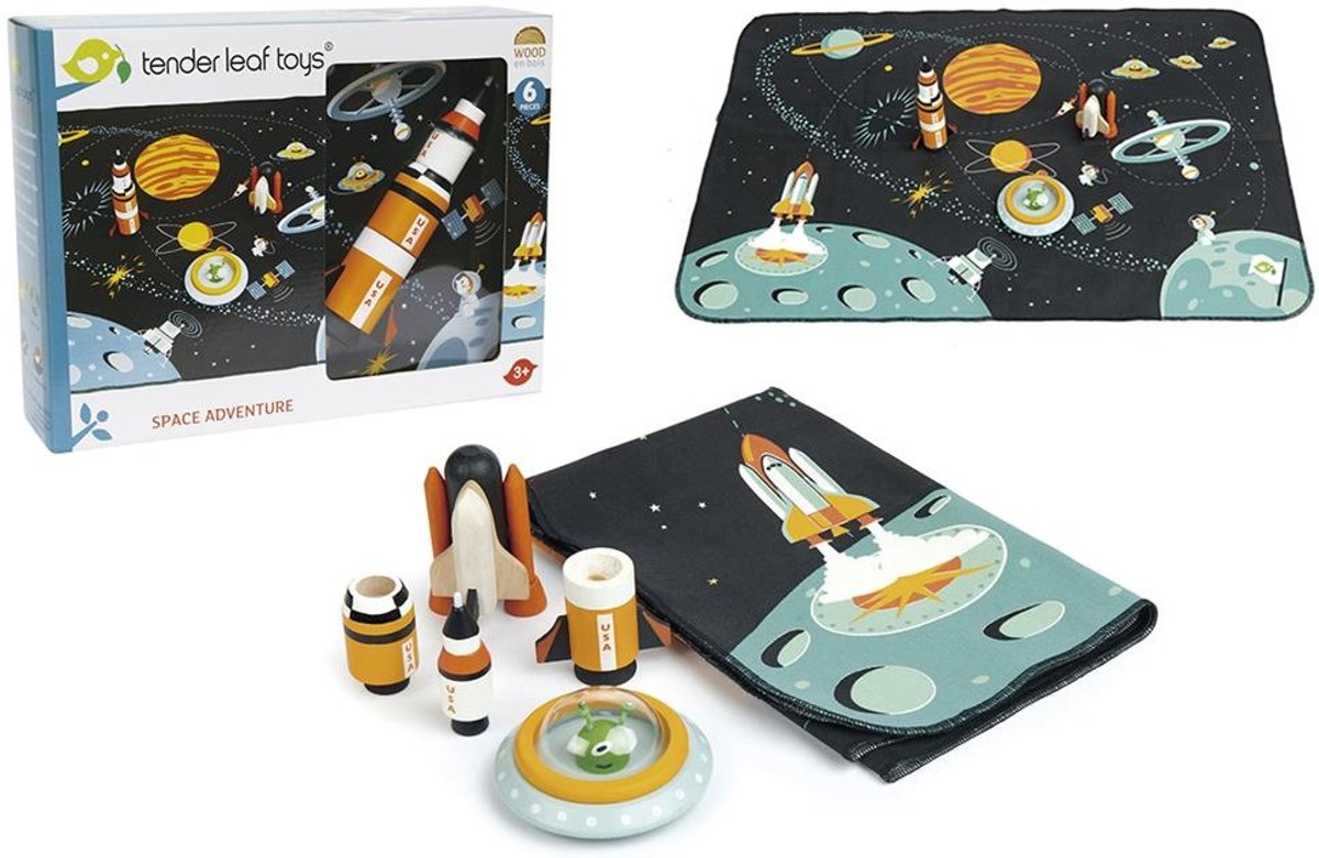 Tender Toys Ruimte Avontuur Speelset Junior 6-delig