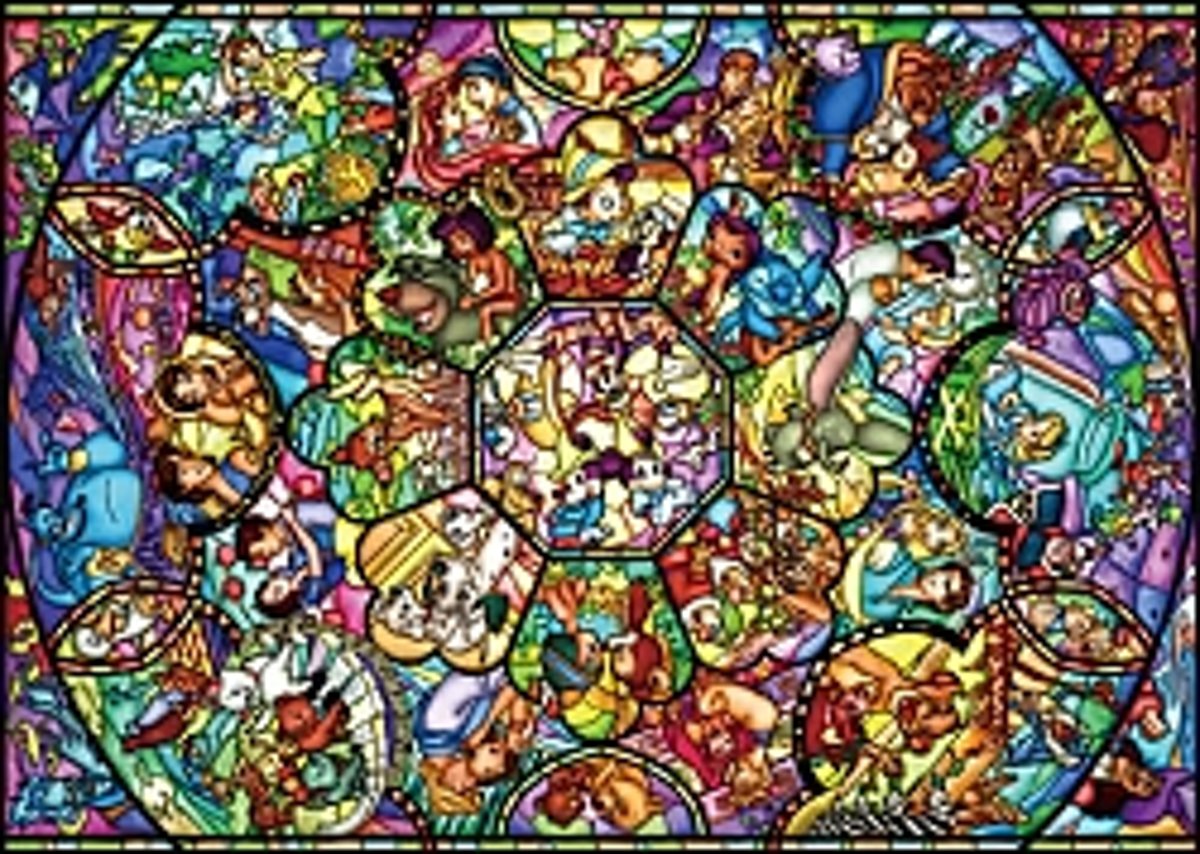 Disney legpuzzel All-star stained glass 2000 stukjes