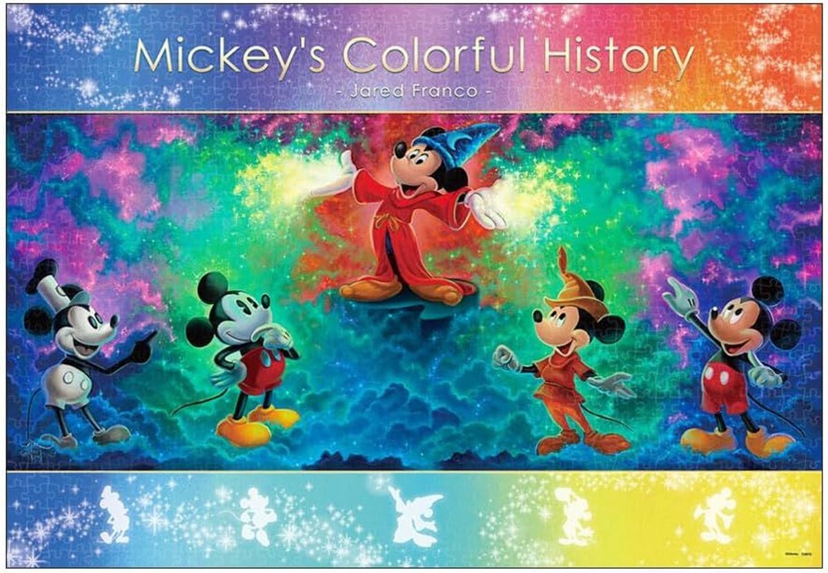 Disney legpuzzel Mickeys Colorful History 1000 stukjes