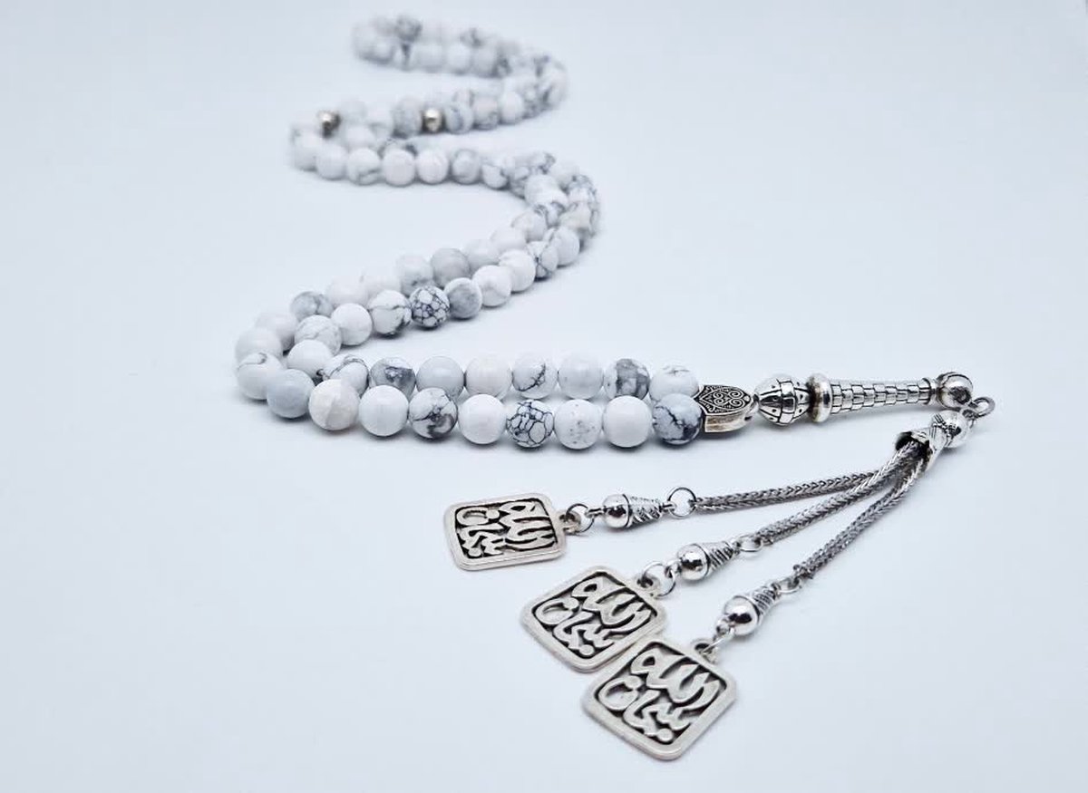 Handgemaakte tesbih natuursteen 