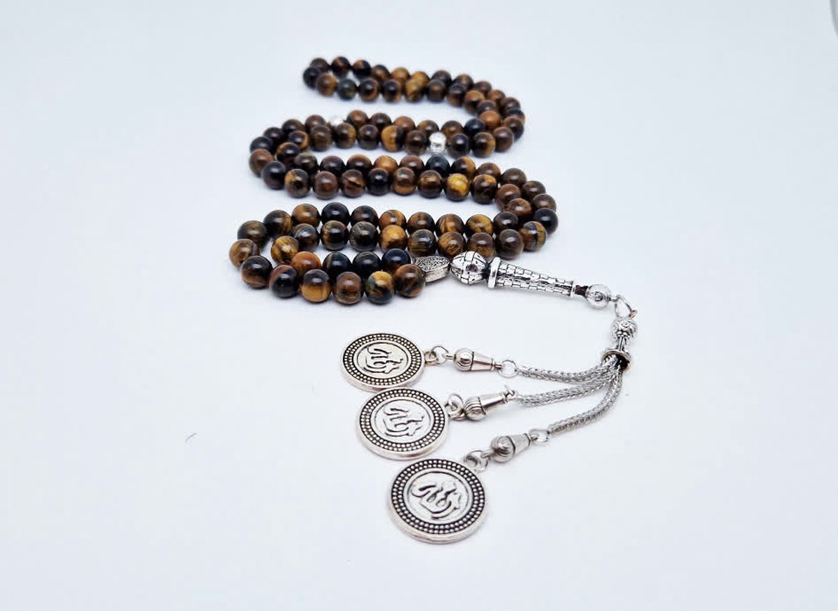 Handgemaakte tesbih natuursteen 