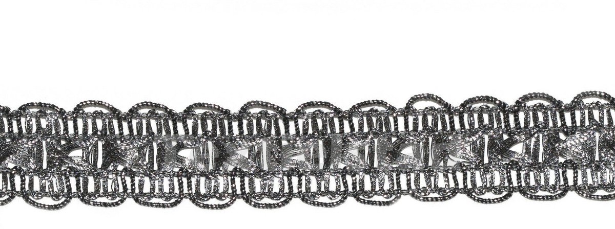 Brokaatboord INOX 20mm oud zilver