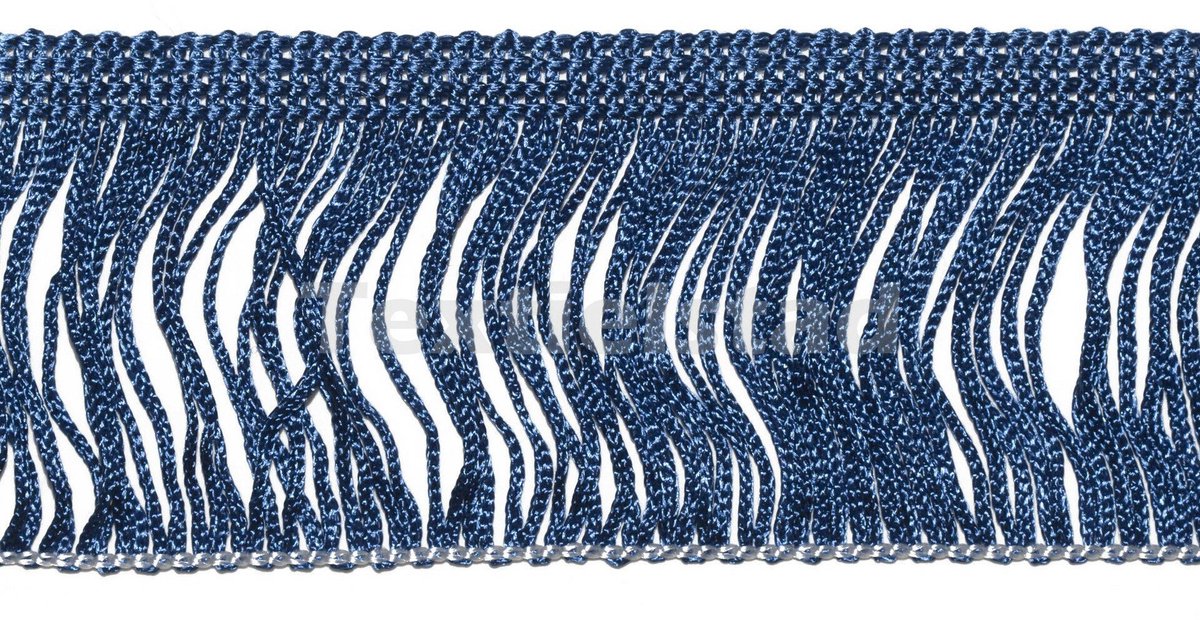 Franjeboord PE 60mm kobalt - Franjes, Flosjes & Galon - Textielstad