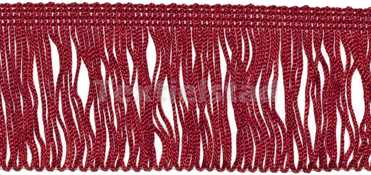 Franjeboord PE 60mm rood - Franjes, Flosjes & Galon - Textielstad