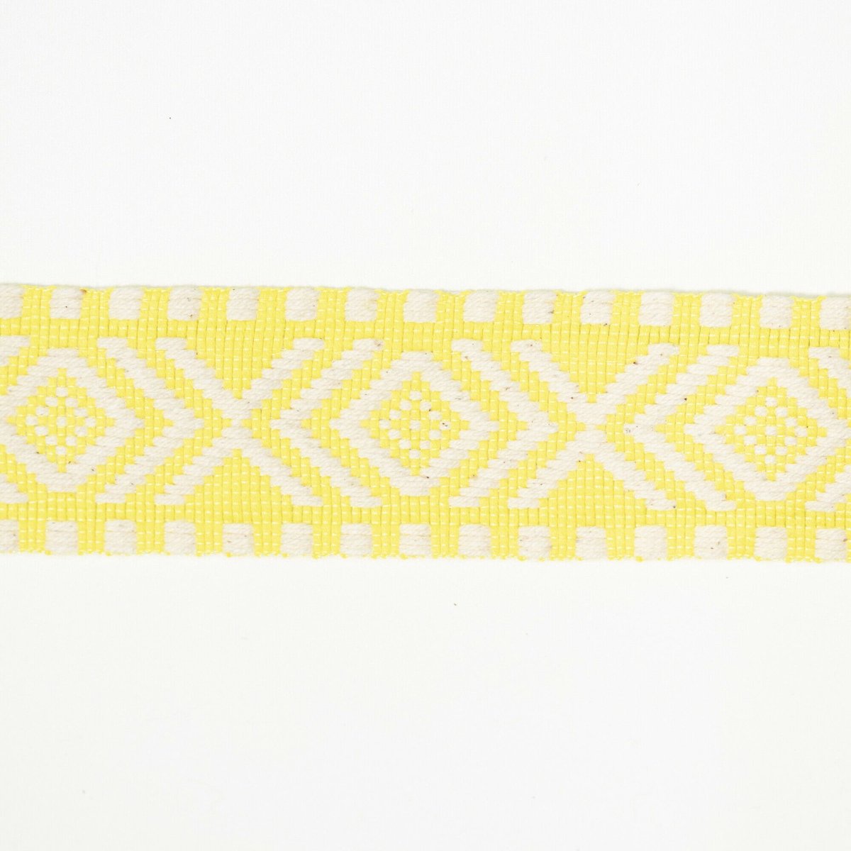 Jacquard band 38mm CO/PES Kl. 132 geel