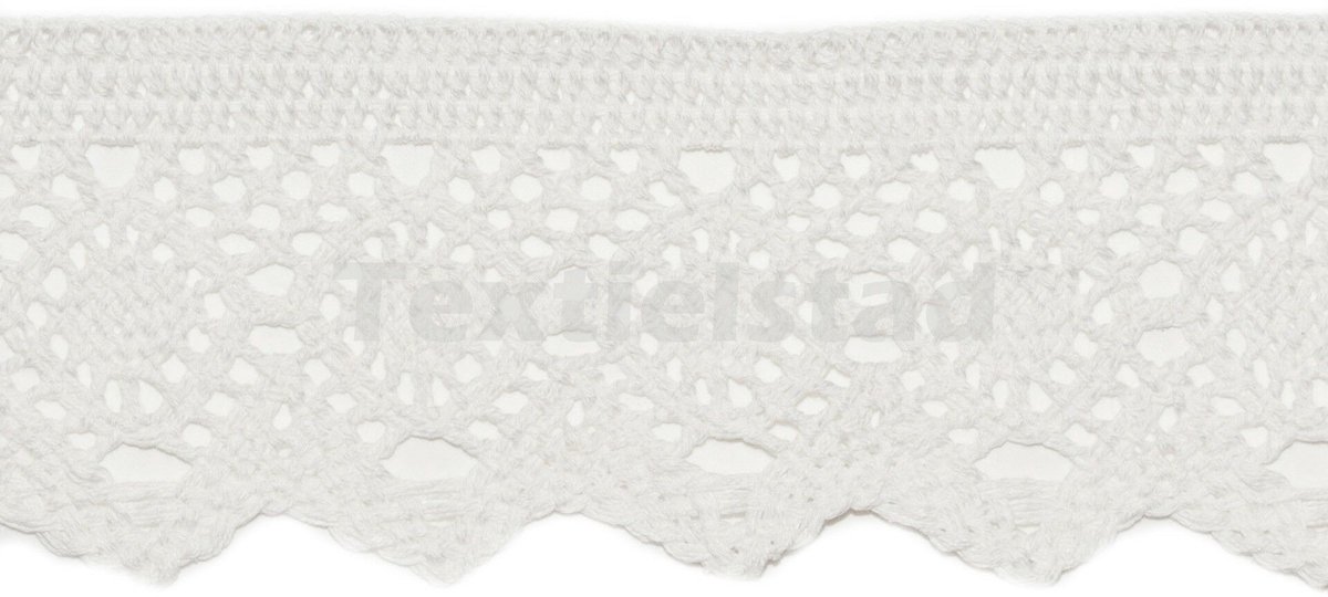 Kloskant 50mm katoen gemerceriseerd ecru