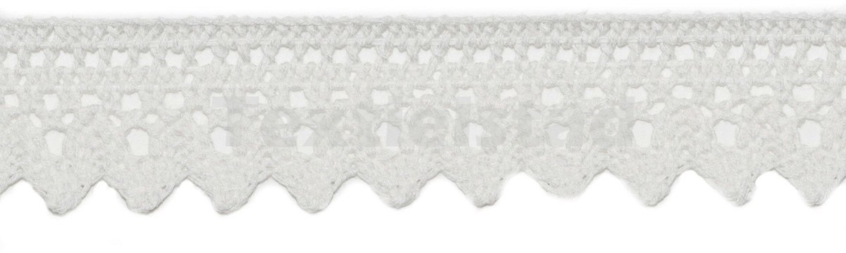 Kloskant katoen gemerceriseerd 27mm ecru - Kloskant - Textielstad