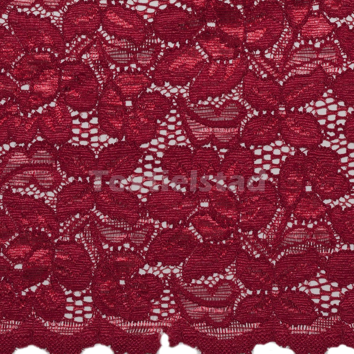 Lingerieband elastiek PA 14,5cm rood rood - Kantband - 14,5cm breed - Textielstad