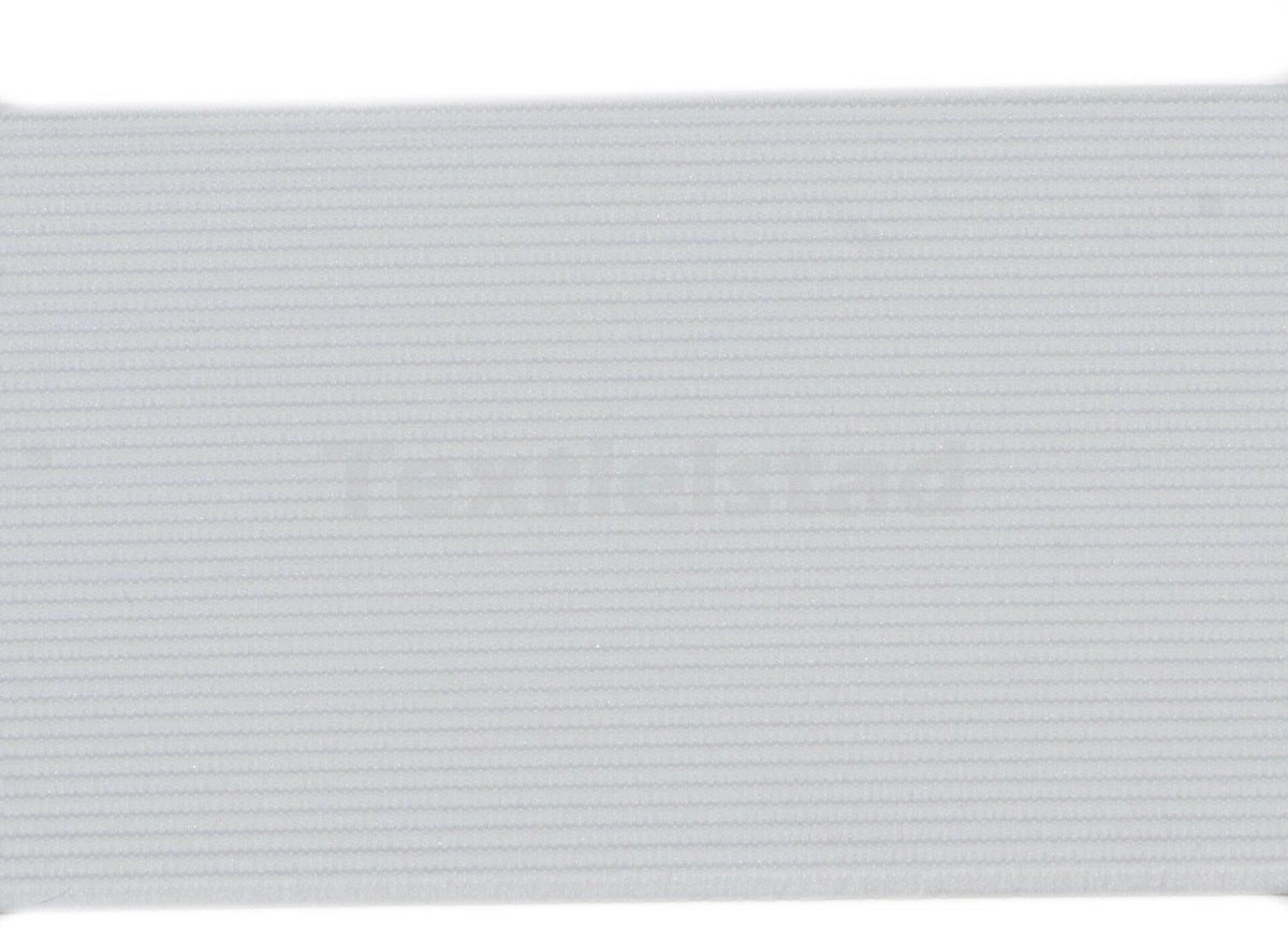 Textielstad Fournituren Banden - Elastieken riem 80mm wit - Fournituren elastieken band - Wit - 1 meter