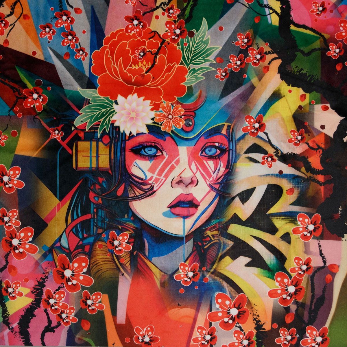 Textielstad Meubelstoffen - Velours Paneel Punk 48x48cm - Velours stof - Punk - Stof per meter