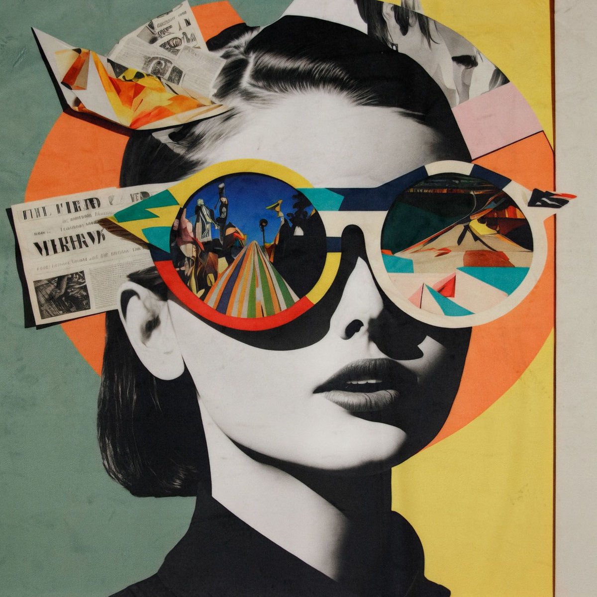 Textielstad Meubelstoffen - Velours Paneel Retro 48x48cm - Velours stof - Retro