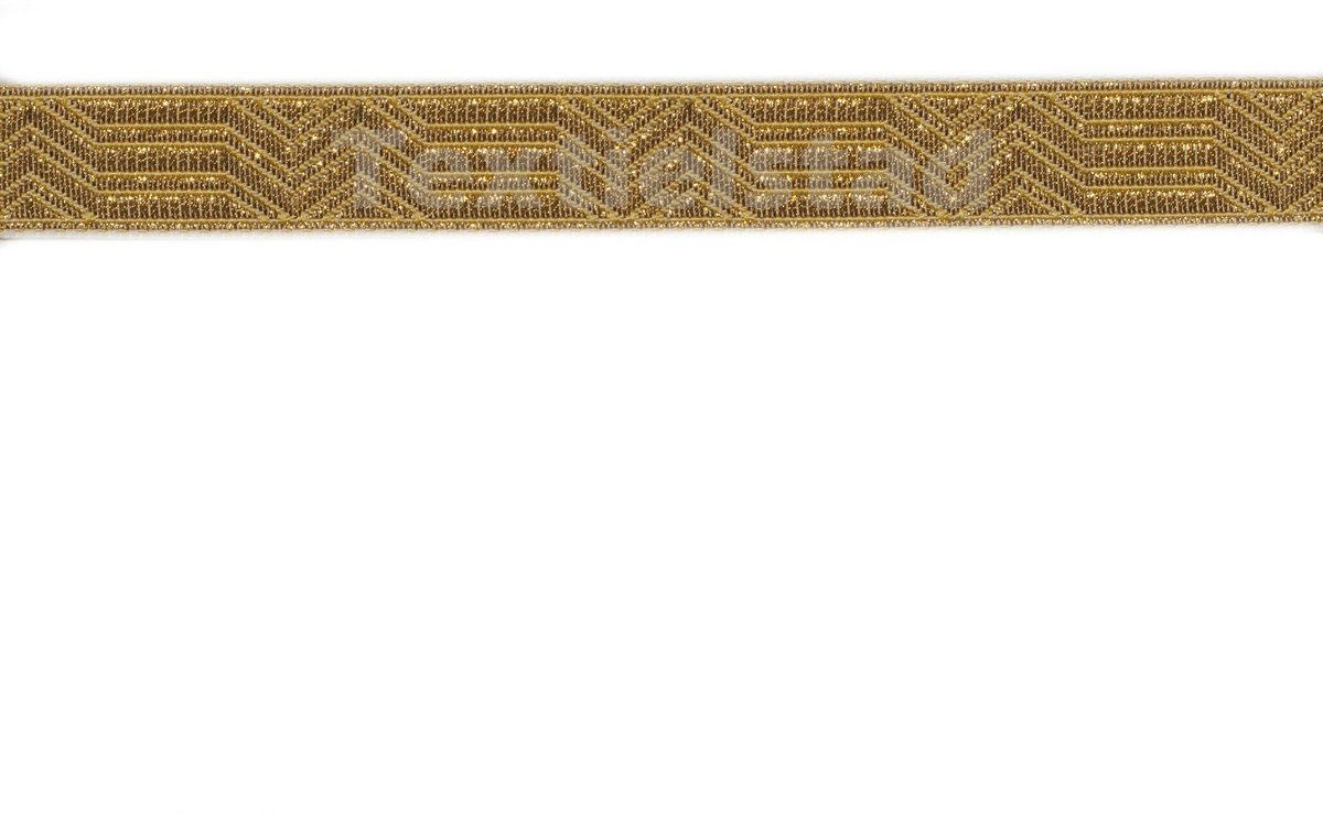 Uniform Tressband 15mm goud