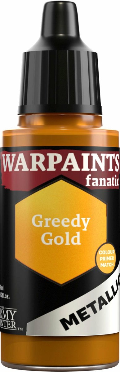The Army Painter Warpaints Fanatic Metallic: Greedy Gold Verf op waterbasis 1 stuk(s)