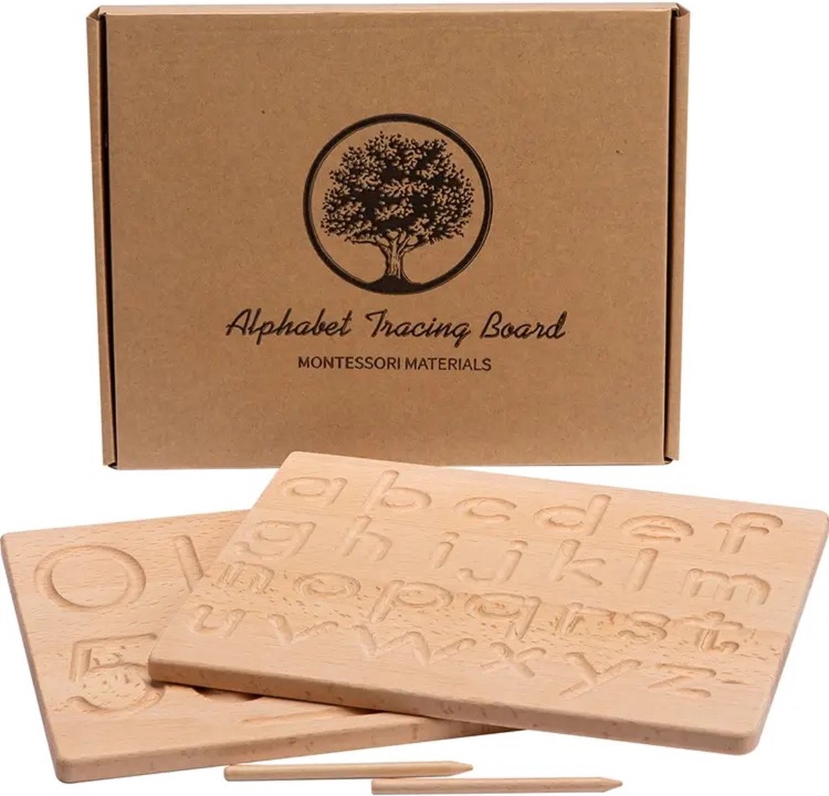 The Baby Supply Houten schrijfbord Cijfers en figuren