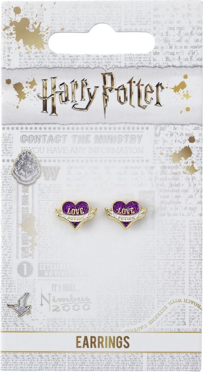 Harry Potter Gold plated Love Potion Stud Earrings / Oorbellen